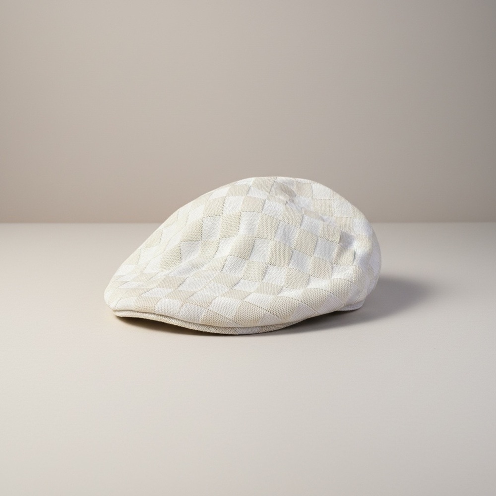 Sean John White Checkered Hat